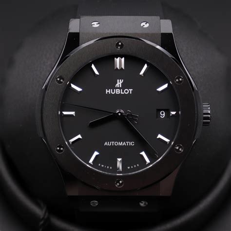 hublot classic fusion black magic diamonds|Hublot classic fusion black dial.